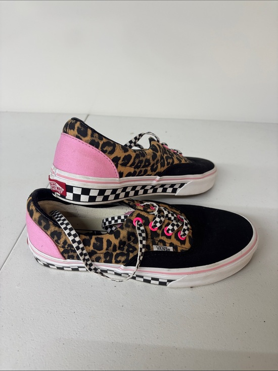 Vans Shoes - Vans Leopard & Pink Checkerboard Low-Top Sneakers
